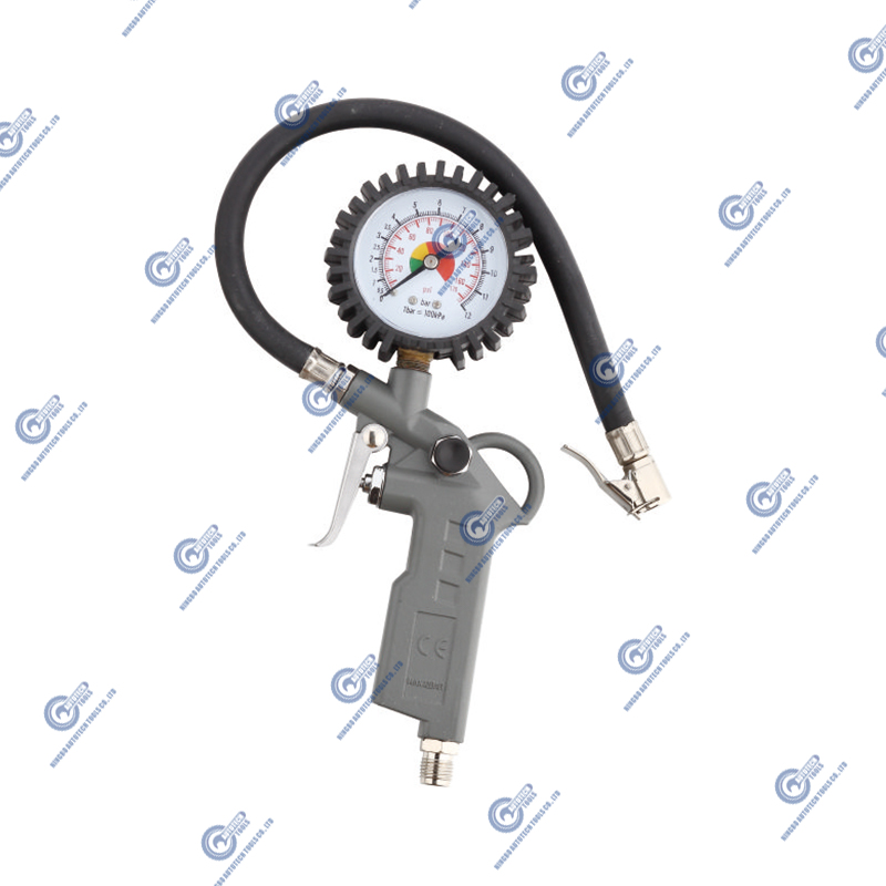 TG-05 Pistol Shape Tire Inflator Gun dengan pengukur tekanan udara