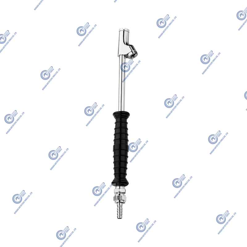 DC-12 kaki lurus dual-head Air chuck Tire Gauge, 1/4 